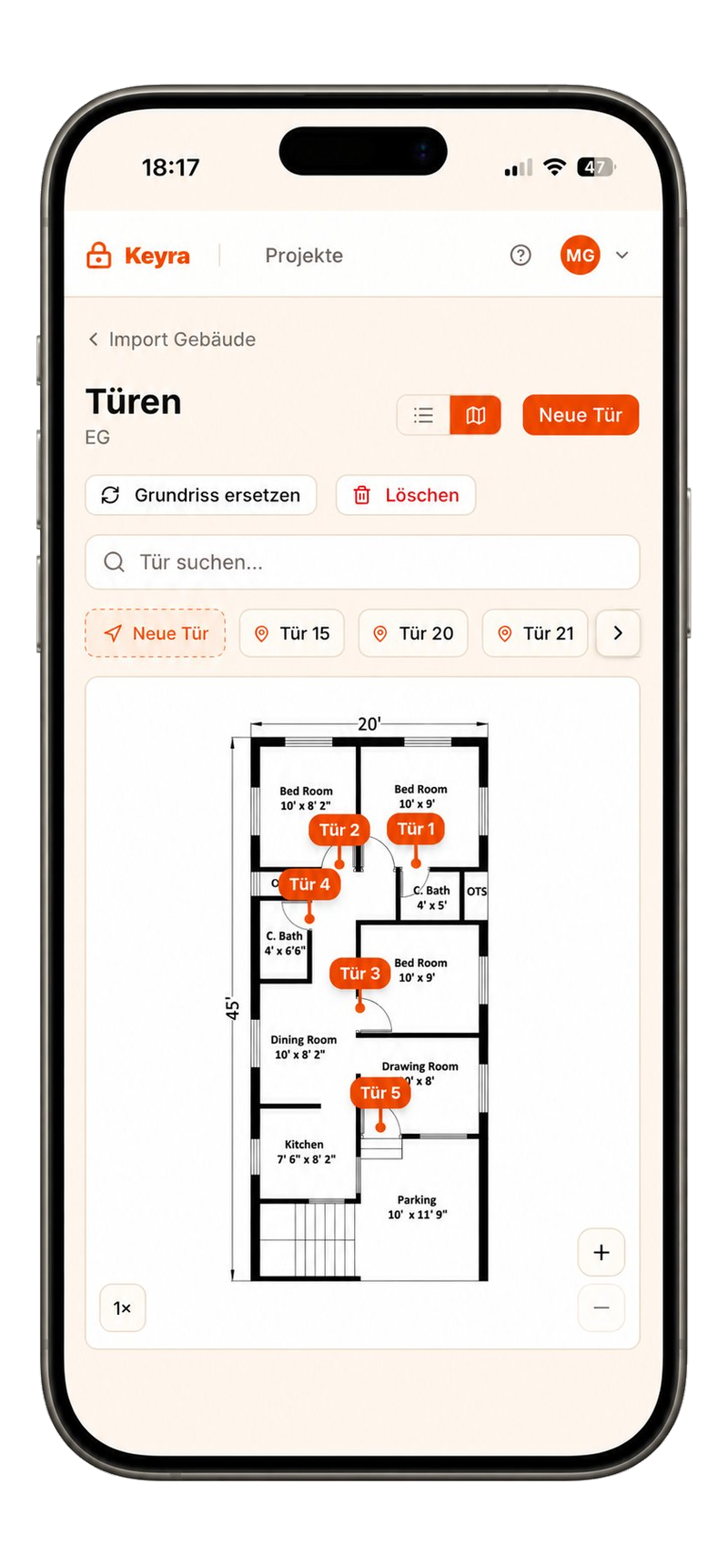 Keyra App Screenshot