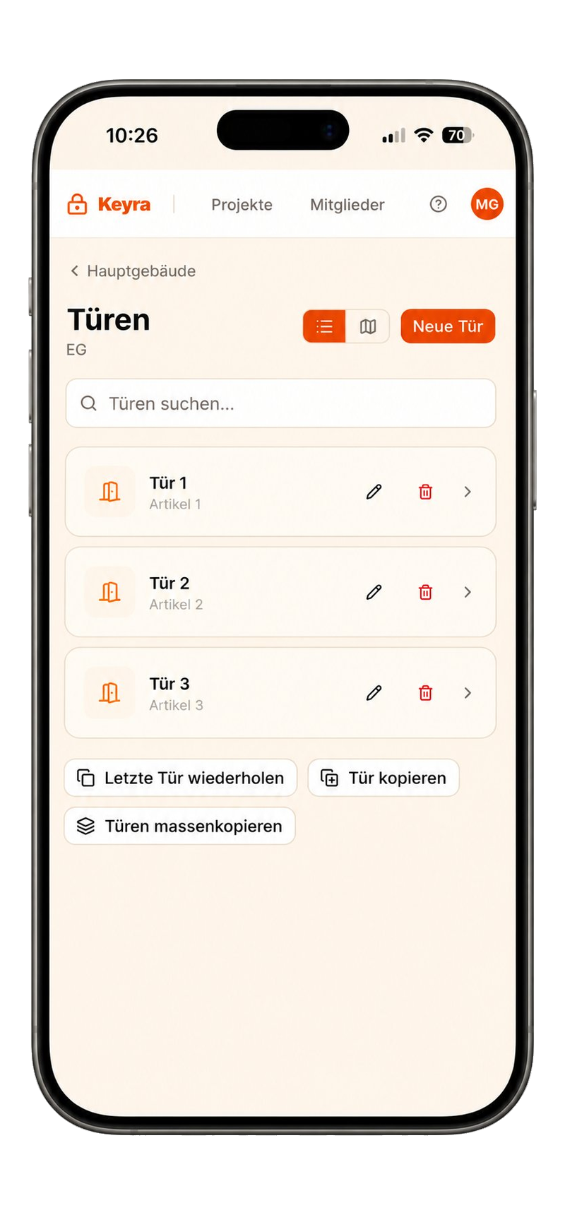 Keyra App Screenshot